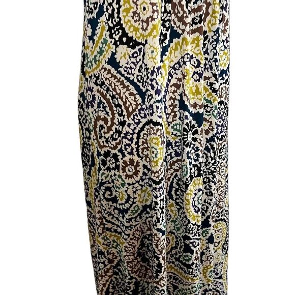Elle Womens Halter Top Jersey Knit Stretch Knit Maxi Print Dress sz Small S - Picture 3 of 16